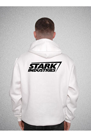 Stark Industries Endüstri Labaratuvar Sweatshirt Unisex Kapüşonlu Hoodie