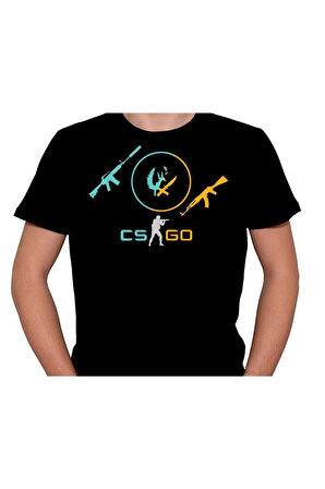 Cs Go Counter Strike Ak47 M4 Global Game Gaming Tişört Unisex T-shirt