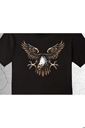 Kara Kartal Balck Eagle Yırtıcı Vahşi Tişört Çocuk T-shirt