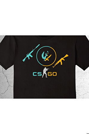 Cs Go Counter Strike Ak47 M4 Global Game Gaming Tişört Çocuk T-shirt