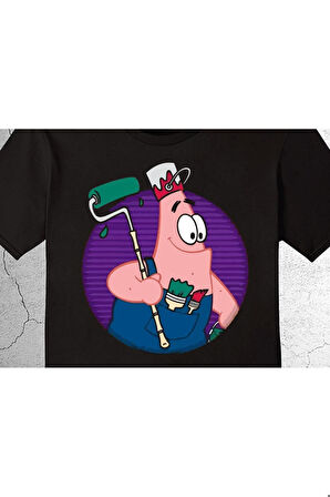 Padtrick Sünger Bob Boyacı Tişört Çocuk T-shirt