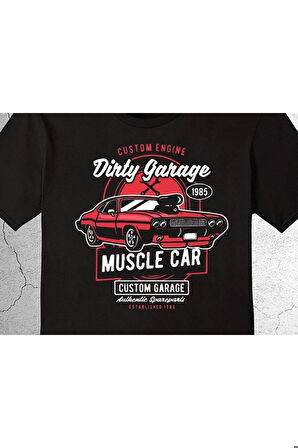 Mustang Muscle Car Drag Classic Araba Tişört Çocuk T-shirt