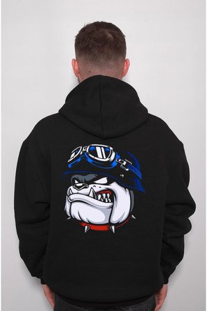 Pitbull Dog Fly Pilot Köpek Vahşi Sweatshirt Unisex Kapüşonlu Hoodie