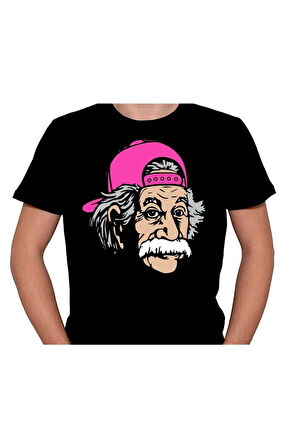 Albert Einstein Hippi Kep Tişört Unisex T-shirt