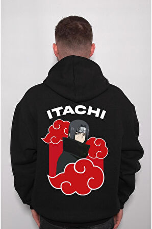 Naruto Itachi Japanese Anime Sweatshirt Unisex Kapüşonlu Hoodie