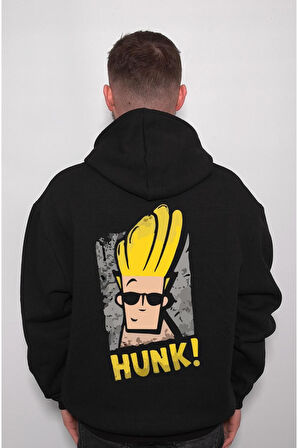 Johnny Bravo Yakışıklı Güçlü Sweatshirt Unisex Kapüşonlu Hoodie