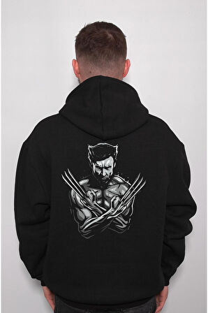 The Wolverine Jackman Kahraman Marvel Sweatshirt Unisex Kapüşonlu Hoodie