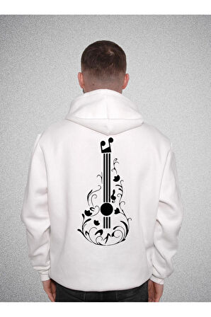 Gitar Guitar Solo Müzik Müsic Enstürman Sweatshirt Unisex Kapüşonlu Hoodie