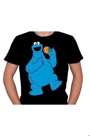 Susam Sokağı Sesame Street Kurabiye Canavarı Tişört Unisex T-shirt