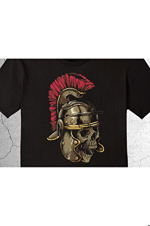 Spartan Moaon Aabe Spartalı Kask Mızrak Tişört Çocuk T-shirt