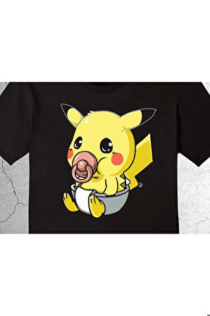 Bebek Pikachu Pikaçu Elektrik Baby Tişört Çocuk T-shirt