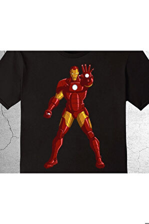 Iron Man Demir Adam Avengers Yenilmezler Tony Stark Tişört Çocuk T-shirt
