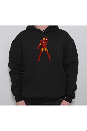 Iron Man Demir Adam Avengers Yenilmezler Tony Stark Sweatshirt Unisex Kapüşonlu Hoodie