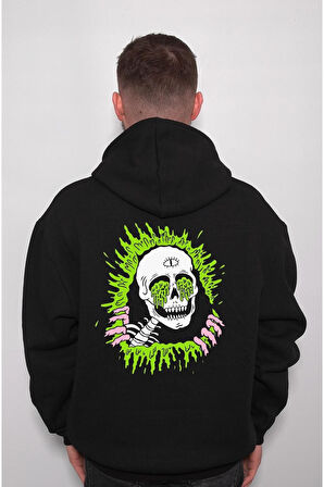 Skull Kuru Kafa Metal Metallica Music Müzik Band Sweatshirt Unisex Kapüşonlu Hoodie