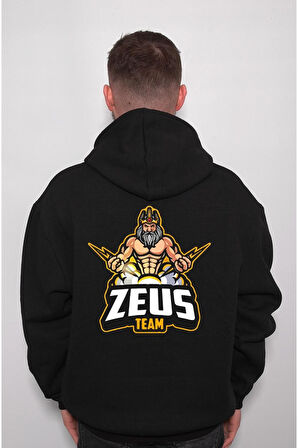 Zeus Team Asa Şimşek Sweatshirt Unisex Kapüşonlu Hoodie
