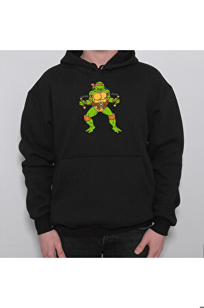 Ninja Kaplumbağalar Michaelangeloninja Turtles Sweatshirt Unisex Kapüşonlu Hoodie