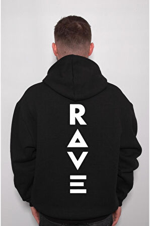 Rave Techno Party Parti Sweatshirt Unisex Kapüşonlu Hoodie