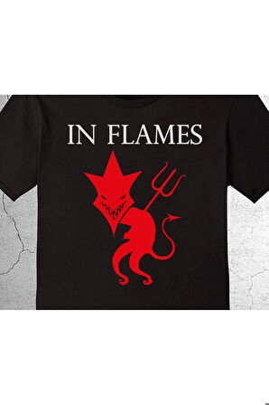In Flames Jesterhead Devil Şeytan Tişört Çocuk T-shirt