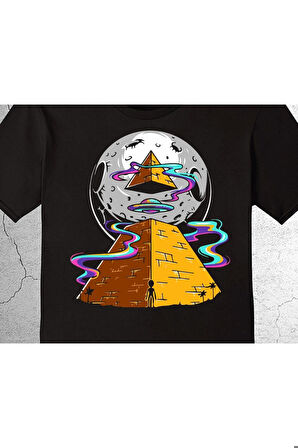 Mısır Piramit Uzay Gemisi Cosmos Space Egypt Tişört Çocuk T-shirt
