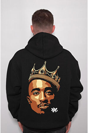 2pac Tupac Rap Rapstar Gangsta Sweatshirt Unisex Kapüşonlu Hoodie