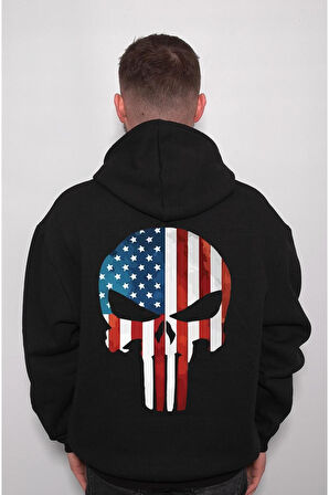 Punisher Cezalandırıcı Frank Castle Crazy Sweatshirt Unisex Kapüşonlu Hoodie