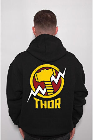 Thor Çekiç Avengers Loki Odin Asgard Sweatshirt Unisex Kapüşonlu Hoodie