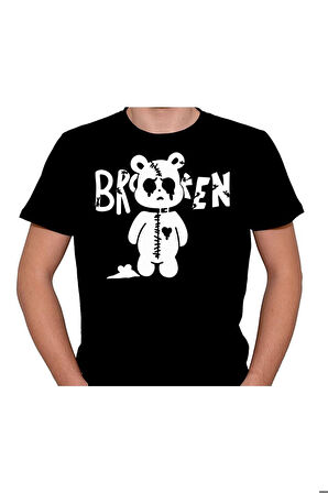 Broken Bear Hearts Kırık Kalpli Ayı Tişört Unisex T-shirt