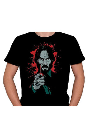 John Wick Pencil Katil Die Keanu Reeves Tişört Unisex T-shirt