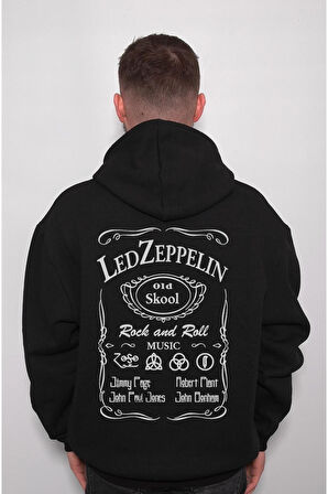 Led Zeppelin Rock And Roll Music Sweatshirt Unisex Kapüşonlu Hoodie