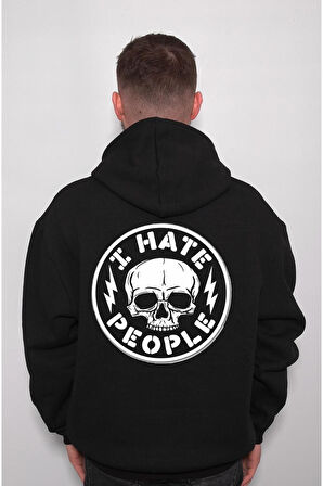 I Hate People Insanlardan Nefret Ediyorum Sweatshirt Unisex Kapüşonlu Hoodie