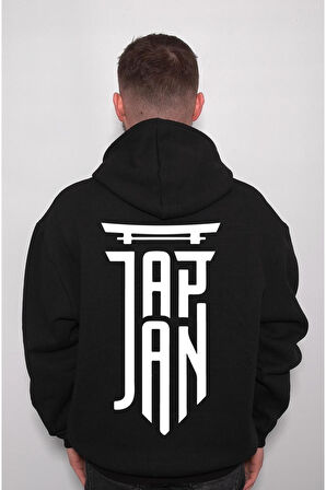 Japan Japanese Anime Logo Sweatshirt Unisex Kapüşonlu Hoodie