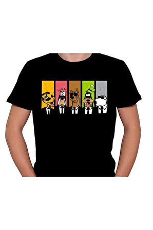 Scooby Doo Pluto Droopy Gufi Snoopy Tişört Unisex T-shirt