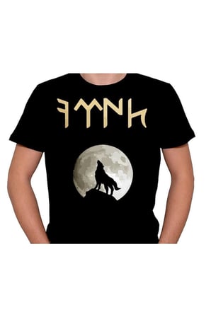 Bozkurt Kurt Türk Dolunay Göktürkçe Tişört Unisex T-shirt