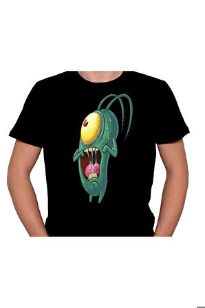 Plankton Sünger Bob Caracter Tişört Unisex T-shirt
