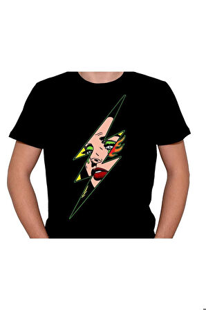 Şimşek Girl Kadın Retro Tişört Unisex T-shirt