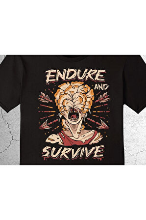 Endure And Survive Savaşçı Kadın Tişört Çocuk T-shirt