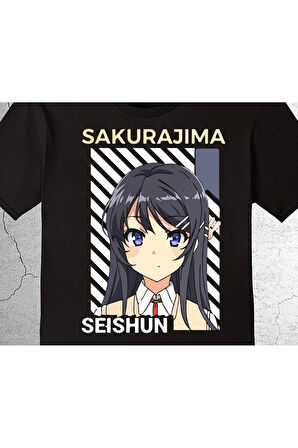 Anime Sakurajıma Seishun Tişört Çocuk T-shirt