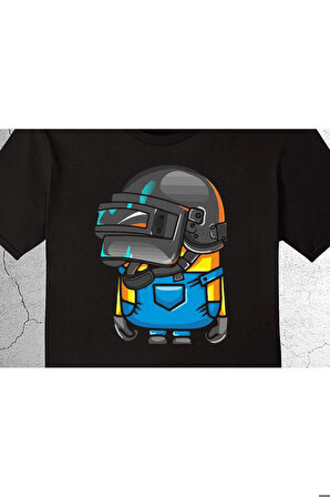 Minions Pubg Kask Sniper Savaşçı Tişört Çocuk T-shirt