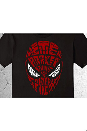 Spiderman Örümcek Adam Mask Tişört Çocuk T-shirt