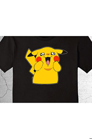 Pokemon Pikachu Pika Pika Electric Elektrik Tişört Çocuk T-shirt