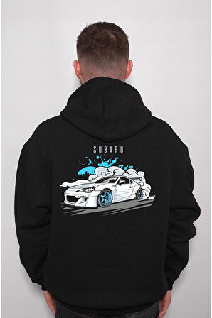 Subaru Impreza Rolling Yarış Hız Sport Car Sweatshirt Unisex Kapüşonlu Hoodie