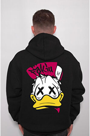 Donald Duck Ördek Duffy Sweatshirt Unisex Kapüşonlu Hoodie
