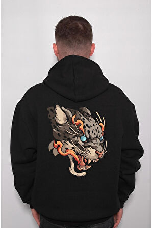 Tiger Vahşi Kaplan Sweatshirt Unisex Kapüşonlu Hoodie