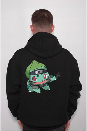 Naruto Anime Balbasaur Balbazar Pokemon Sweatshirt Unisex Kapüşonlu Hoodie