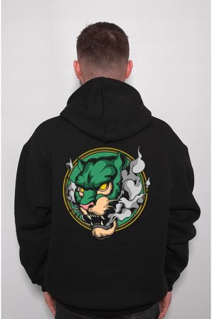Kaplan Tiger Chinese Vahşi Sweatshirt Unisex Kapüşonlu Hoodie