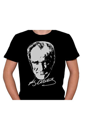 Gazi Mustafa Kemal Atatürk Portre Tişört Unisex T-shirt