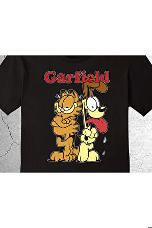 Garfield Dog Cat Kedi Çizgi Film Tişört Çocuk T-shirt