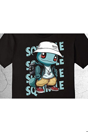 Pokemon Squirtle Hippi Tişört Çocuk T-shirt
