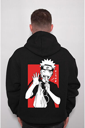 Naruto Anime Kakashi Ice Cream Japanese Japon Sweatshirt Unisex Kapüşonlu Hoodie