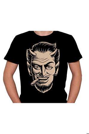 Devil Man Şeytan Adam Puro Smoke Tişört Unisex T-shirt
